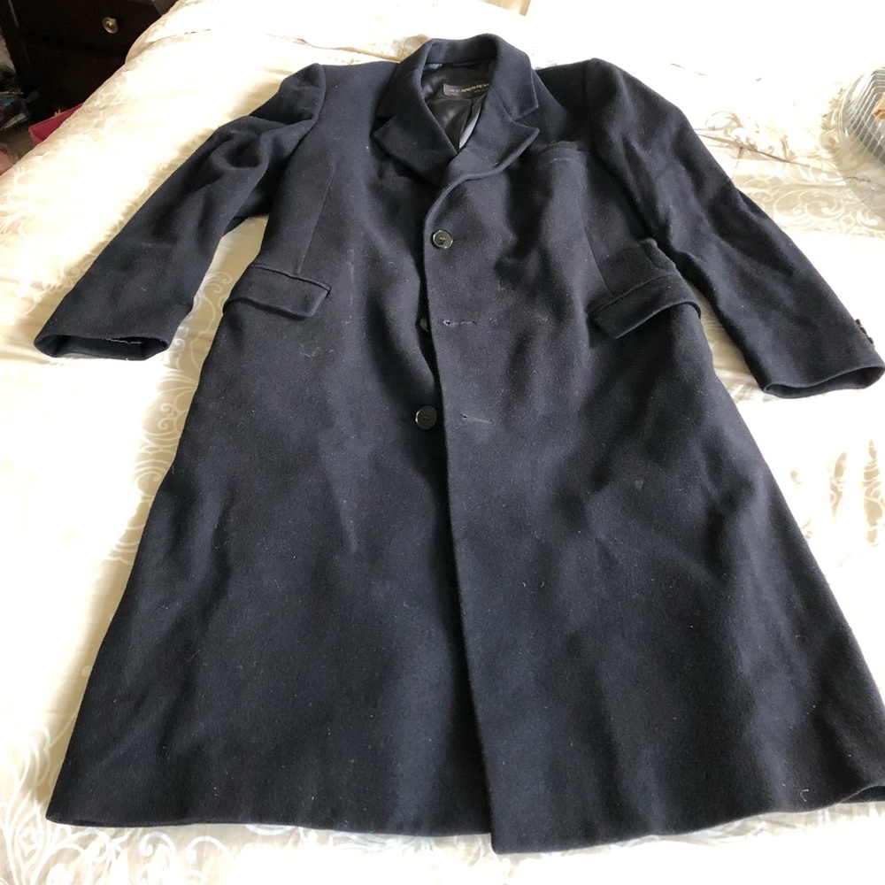 Yves Saint Laurent Wool Coat. Medium - dar…